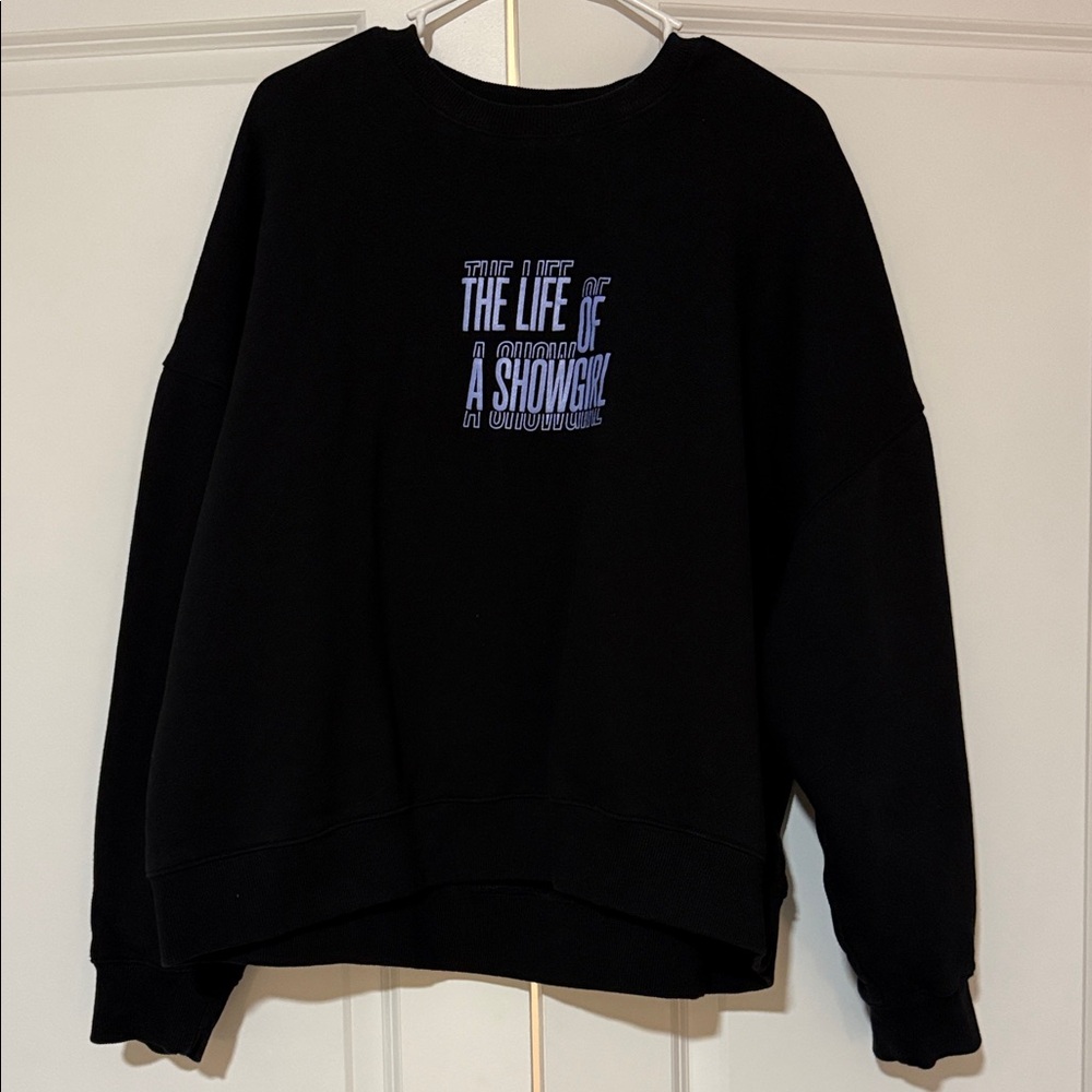 Taylor Swift Black Sweatshirt - The life of a showgirl